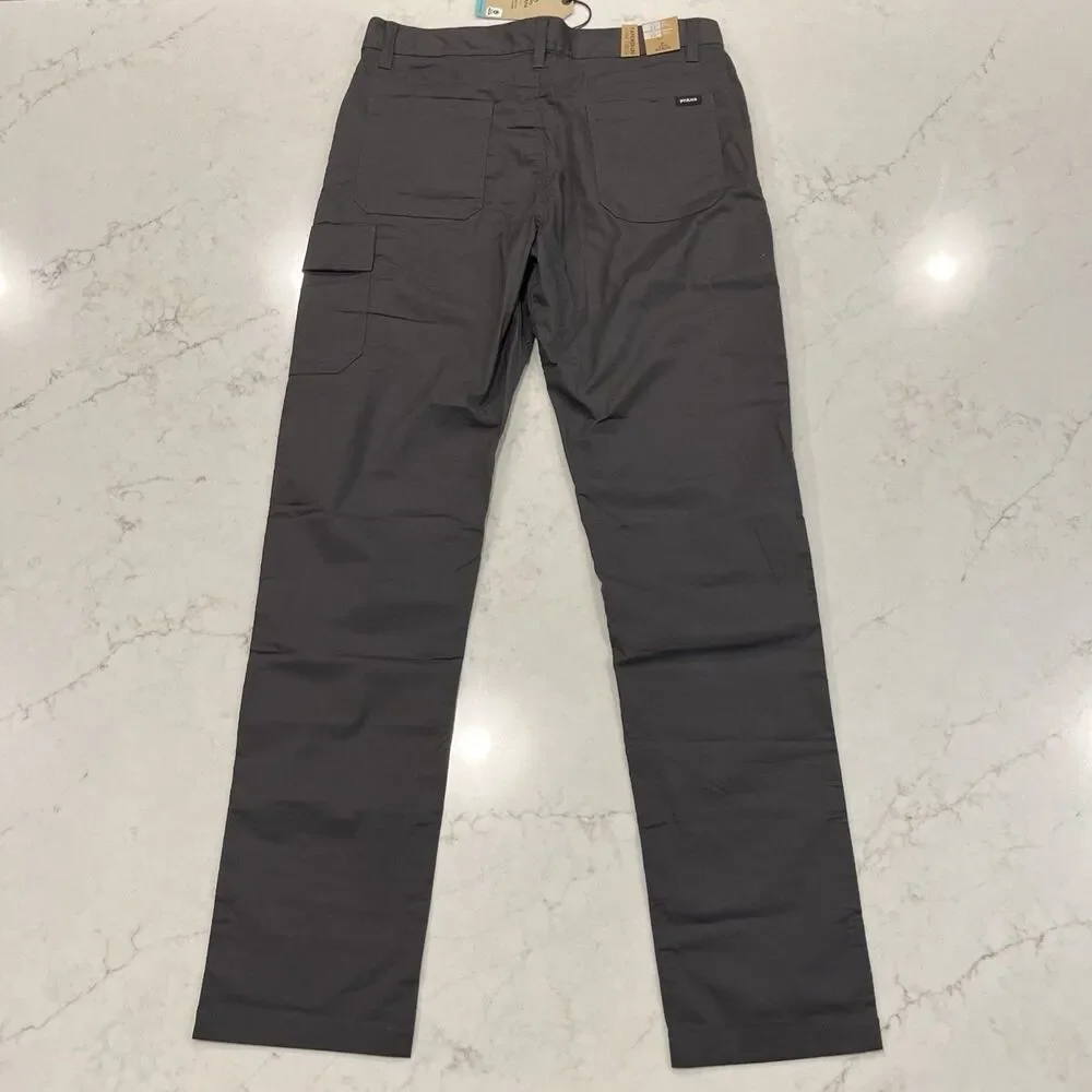 Prana NEW Mens 32‎ x32 Double Peak Hiking Pant Gray Ripstop Standard Tapered Leg
